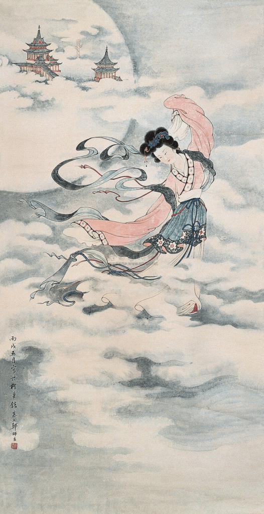 Zheng Mukang's 'Chang'e Flees to the Moon' Painting