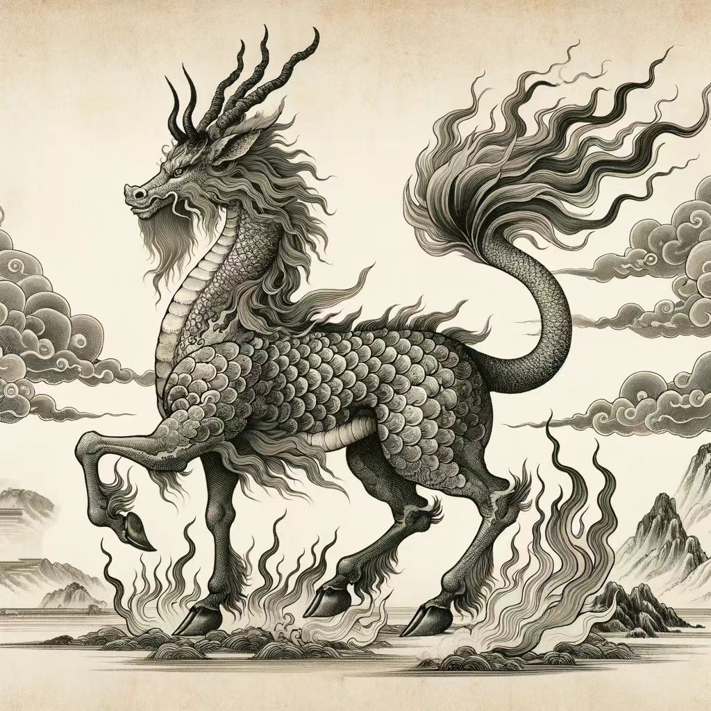 Kirin/Qilin/麒麟: Auspicious beast in Chinese mythology